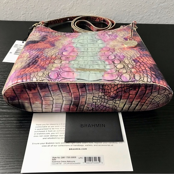 Brahmin SUPERNOVA OMBRÉ MELBOURNE Genuine Leather KATIE CROSSBODY Purse NWT - Picture 5 of 8